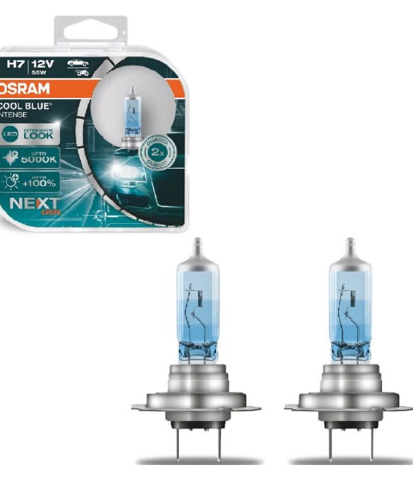 Kimpiris - Λάμπες Αλογόνου H7 12V 55w Cool Blue Intense Next Generation Osram 64210CBN-HCB 2 Τεμάχια