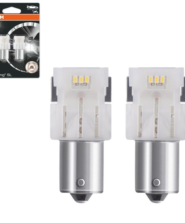 Kimpiris - Λάμπες Led P21W Μονοπολικές BA15S 12volt 1.4 watt Λευκές Osram 7506DWP-02B 2 Τεμάχια