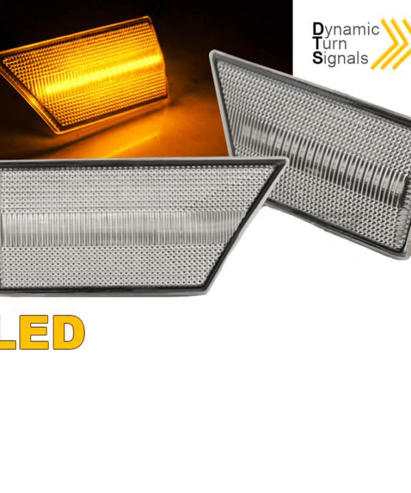 Kimpiris - Πλαϊνά Φλας Φτερού Για Opel Vectra C 02-08 / Signum 03-09 Led Dynamic Άσπρα 2 Τεμάχια