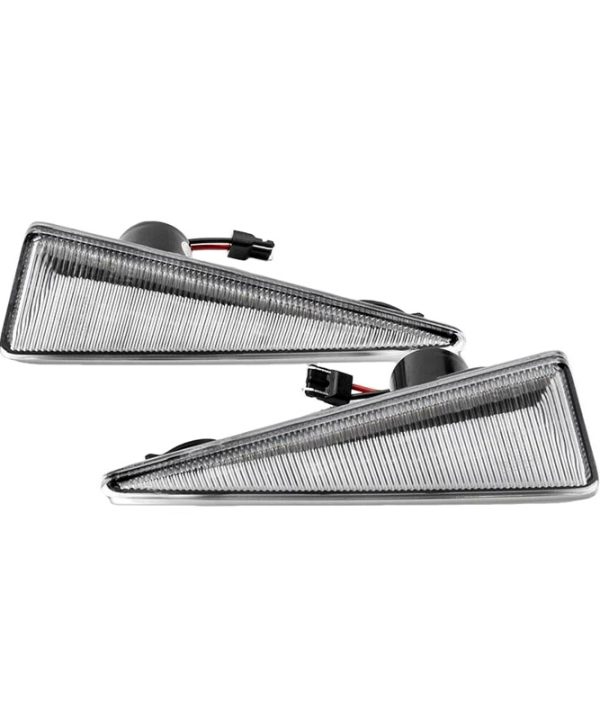 Alternative view of Πλαϊνά Φλας Φτερού Για Renault Megane 02-05 / Scenic 03-09 / Espace Led Dynamic Άσπρα 2 Τεμάχια