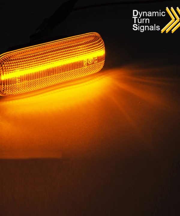 Alternative view of Πλαϊνά Φλας Φτερού Για Mercedes-Benz ML W163 98-02 Led Dynamic Άσπρα 2 Τεμάχια