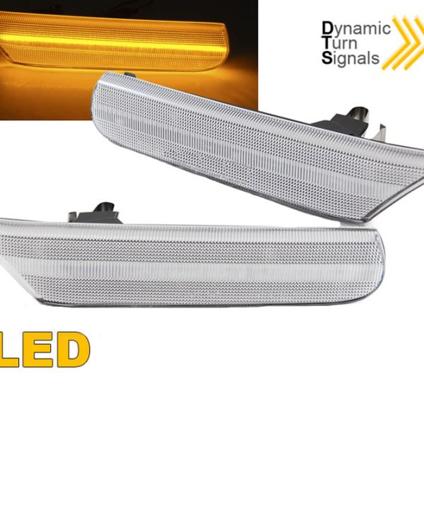 Kimpiris - Πλαϊνά Φλας Φτερού Για Porsche 911 996 99-04 / Boxster 986 96-04 Led Dynamic Άσπρα 2 Τεμάχια