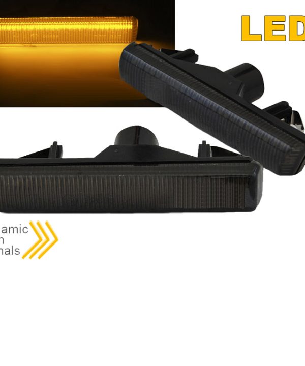 Kimpiris - Πλαϊνά Φλας Φτερού Για Bmw M3 E46 / 7 E38 94-01 Led Dynamic Φιμέ 2 Τεμάχια