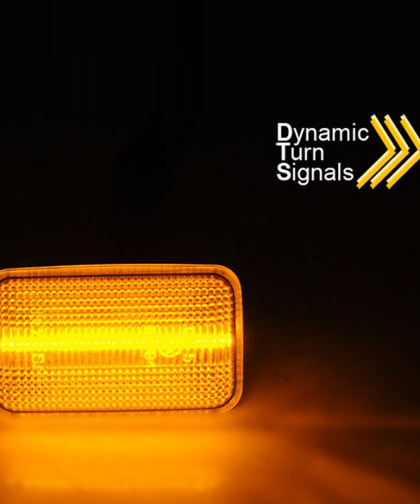 Alternative view of Πλαϊνά Φλας Φτερού Για VW Golf 1 / 2 74-91 / Jetta 84-91 / Corrado 88-95 Led Dynamic Φιμέ 2 Τεμάχια