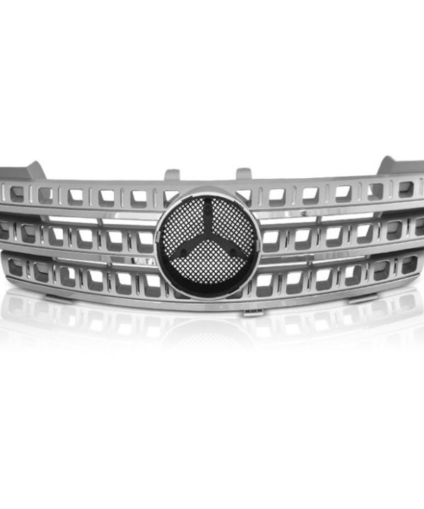 Kimpiris - Μάσκα Για Mercedes-Benz ML-Class W164 05-08 Amg Look Ασημί/Χρώμιο 1 Τεμάχιο
