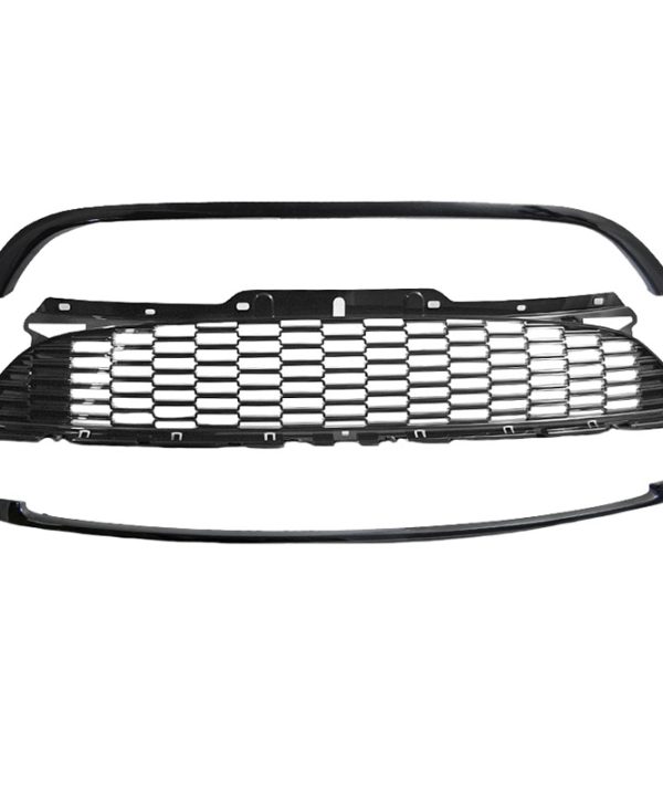 Alternative view of Μάσκα Για Mini Cooper 06-14 R56 / R57 / R55 S/JCW Κυψελωτή Γυαλιστερή Μαύρη 3 Τεμάχια