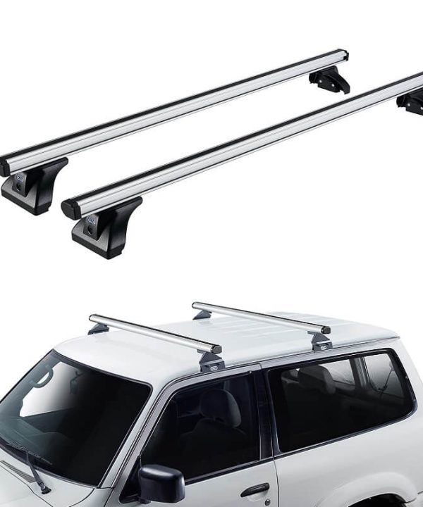 Kimpiris - Μπάρες Οροφής Αλουμινίου CRUZ 924-091 Alu Cargo AF-138cm Ασημί 2 Τεμάχια