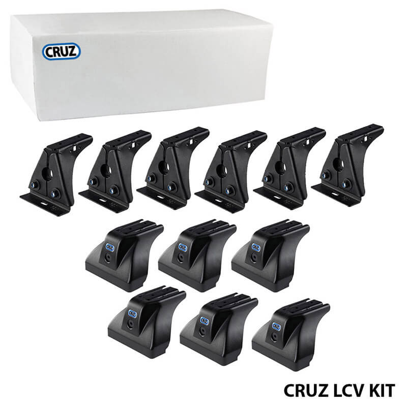Kimpiris - Πόδια / Άκρα Για Μπάρες & Σχάρες Οροφής CRUZ LCV 934-440 Για Fiat Doblo 00-10 Σετ 6 Τεμάχια