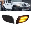 Kimpiris - Πλαϊνά Φλας Φτερού Για Jeep Wrangler JL 18+ Φιμέ Led 2 Τεμάχια