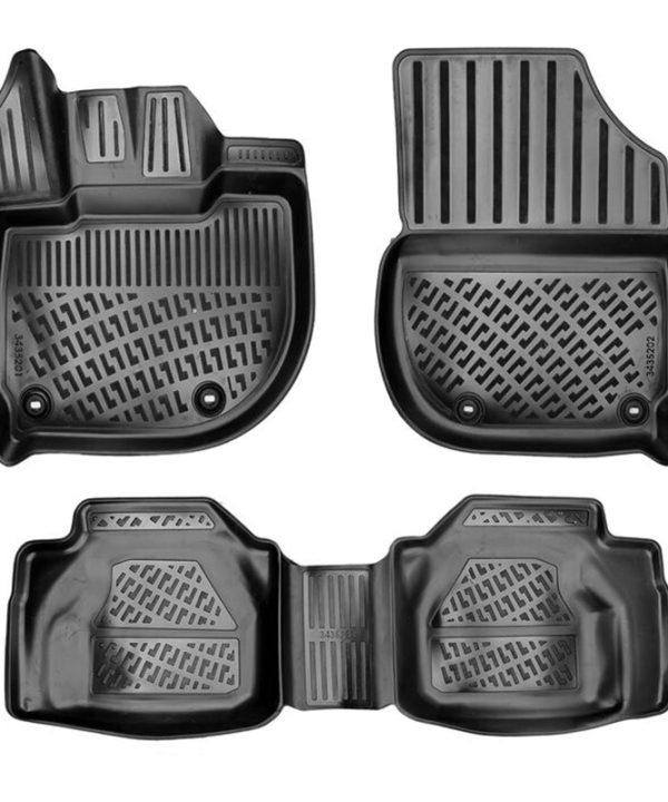 Kimpiris - Πατάκια Σκαφάκια 3D Από Λάστιχο TPE Για Honda Jazz 2020+/ Honda Fit 2020+ Rizline 4 Τεμάχια Μαύρα
