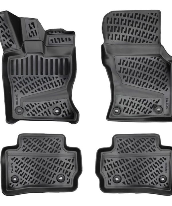 Kimpiris - Πατάκια Σκαφάκια 3D Από Λάστιχο TPE Για Jaguar F-Pace (X761) 2016+ Rizline 4 Τεμάχια Μαύρα