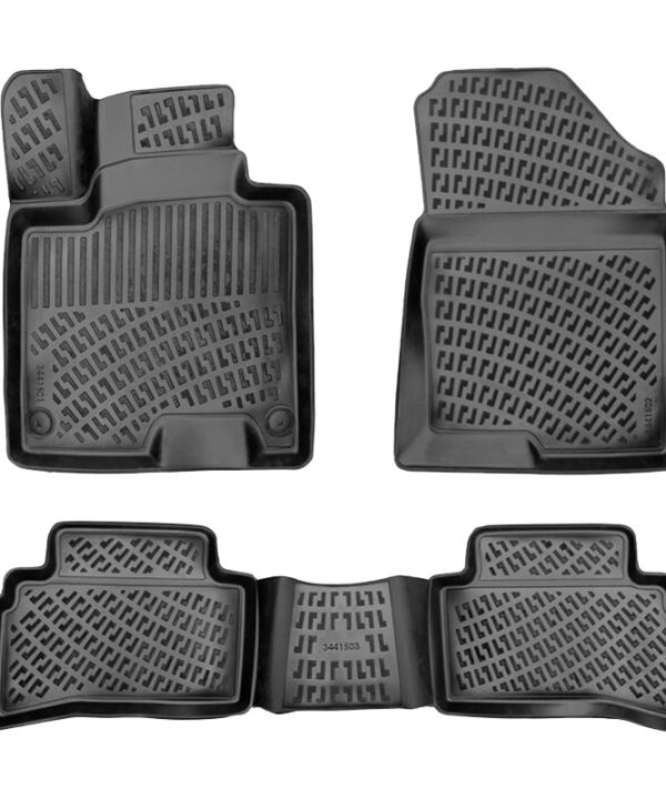 Kimpiris - Πατάκια Σκαφάκια 3D Από Λάστιχο TPE Για Kia Sportage 5 2021+ Rizline 4 Τεμάχια Μαύρα