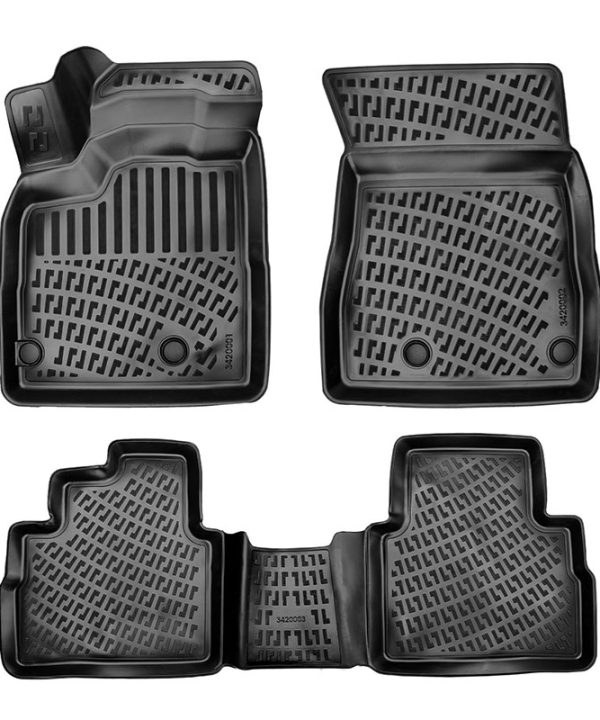Kimpiris - Πατάκια Σκαφάκια 3D Από Λάστιχο TPE Για Nissan X-Trail (T33) 2021+ Rizline 4 Τεμάχια Μαύρα