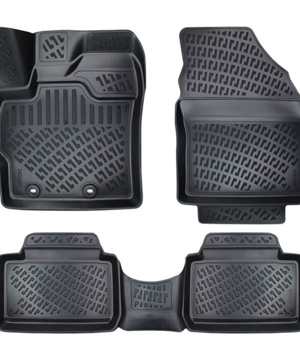 Kimpiris - Πατάκια Σκαφάκια 3D Από Λάστιχο TPE Για Toyota Yaris 2020+ / Yaris Cross 2020+ Rizline 4 Τεμάχια Μαύρα