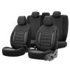 Kimpiris - Καλύμματα Αυτοκινήτου Otom Sport Plus Design Universal Βαμβακερό Ύφασμα / Rachel / Δερματίνη Σετ Εμπρός / Πίσω 11 Τεμαχίων Μαύρο SPTPLS-101