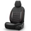 Καλύμματα Αυτοκινήτου Otom Sport Plus Design Universal Βαμβακερό Ύφασμα / Rachel / Δερματίνη Σετ Εμπρός / Πίσω 11 Τεμαχίων Μαύρο Με Κόκκινο Κέντημα SPTPLS-102 - Image 2