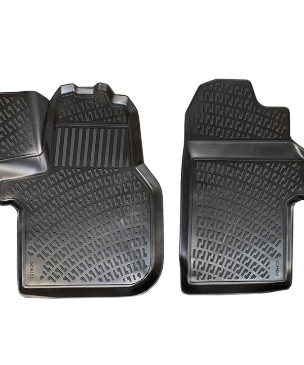 Kimpiris - Πατάκια Σκαφάκια 3D Από Λάστιχο TPE Για Mercedes Sprinter W907 / W910 2018+ Rizline 2 Τεμάχια Μαύρα