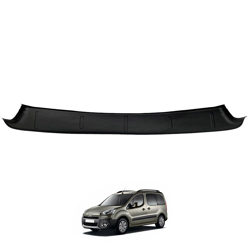 Kimpiris - Προστατευτικό Πίσω Προφυλακτήρα Για Peugeot Partner 08-18 / Citroen Berlingo 08-18 Από Abs Πλαστικό Μαύρο