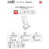 Βάση Τεμπέλη Ειδική Για Opel Meriva 2010-2017 Without Flex Rail Armster Rati 1 Τεμάχιο - Image 2