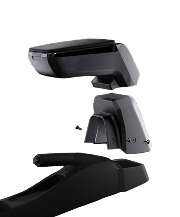 Kimpiris - Κονσόλα Χειροφρένου Τεμπέλης Armster S Για Mitsubishi Attrage (+Metal Bracket) 2013+ Μαύρο Χρώμα