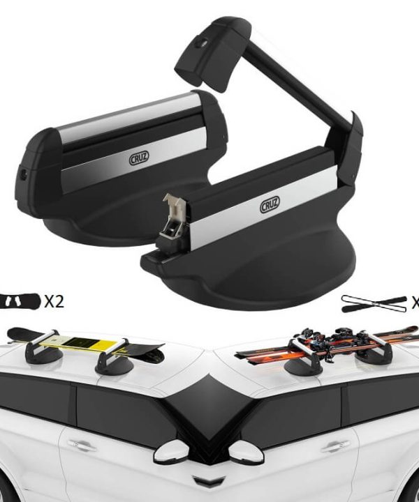 Kimpiris - Μπάρες Βάσεις Σκι / Snowboard Μαγνητικές CRUZ 940-294 (3 Ζεύγη Σκι ή 2 Snowboards) 2 Τεμάχια