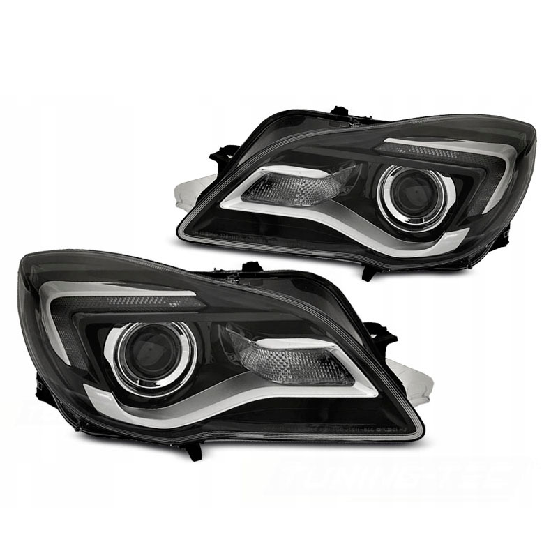 Kimpiris - Μπροστινά Φανάρια Set Για Opel Insignia 13-17 Led TRU DRL Μαύρα LPOPB2