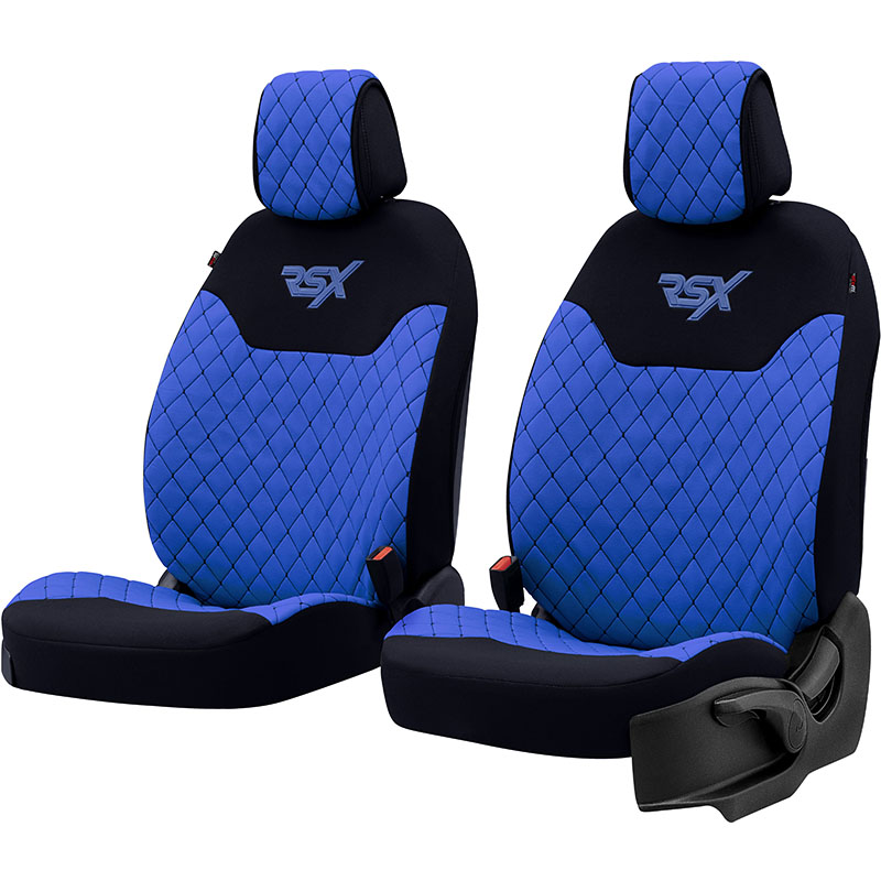 Kimpiris - Ημικαλύμματα Μπροστινών Καθισμάτων Otom RSX Sport Ύφασμα Κεντητό Καπιτονέ Μπλε / Μαύρο RSXL-105 2 Τεμάχια