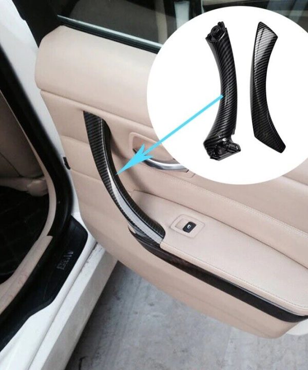 Alternative view of Σετ Εσωτερικών Χειρολαβών Πόρτας Για Bmw 3 E90 05-11 Εμπρός & Πίσω Δεξιά & Αριστερά 6 Τεμάχια  Carbon Look