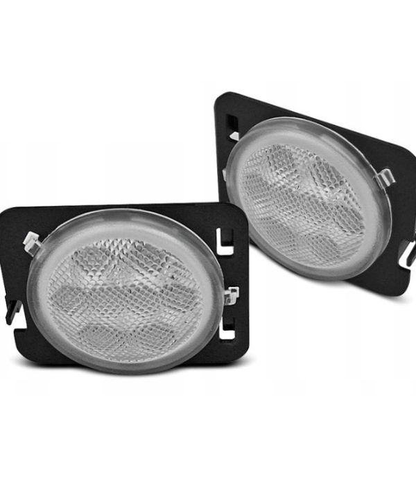 Kimpiris - Πλαϊνά Φλας Φτερού Για Jeep Wrangler JK 07-18 Χρώμιο Led 2 Τεμάχια