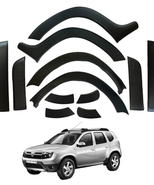 Kimpiris - Πλαϊνά Φτερά Τροχών Για Dacia Duster 2010-2017 & Τριμ Πόρτας Σετ 12 Τεμαχίων