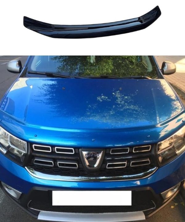 Kimpiris - Ανεμοθραύστης / Αντιανεμικό Καπό Για Dacia Sandero 2012-2017 Stepway Μαύρο Χρώμα