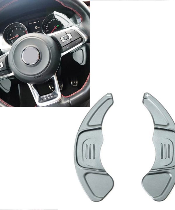 Kimpiris - Paddles Shift Αλουμινίου Για VW Golf VII (7) 13-17 / VW Tiguan 17+ Ασημί 2 Τεμάχια