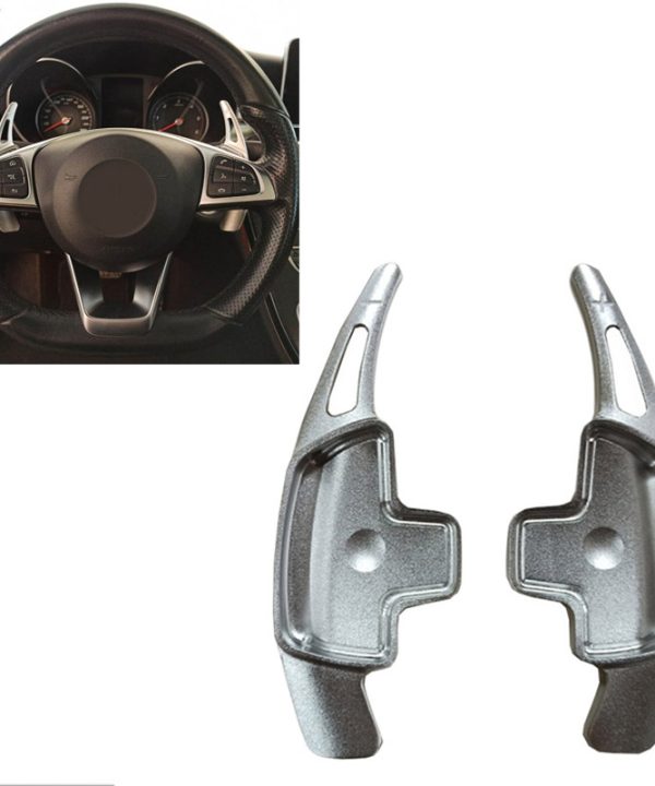 Kimpiris - Paddles Shift Αλουμινίου Για Mercedes-Benz C-Class W205 / GLC / GLE / S-Class /  CLA / GLA Ασημί 2 Τεμάχια