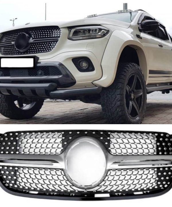Kimpiris - Μάσκα Για Mercedes-Benz X-Class W470 18+ Diamond Look Χρώμιο 1 Τεμάχιο