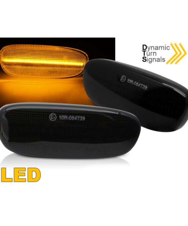 Kimpiris - Πλαϊνά Φλας Φτερού Για Subaru Impreza 93-00  Led Dynamic Φιμέ 2 Τεμάχια