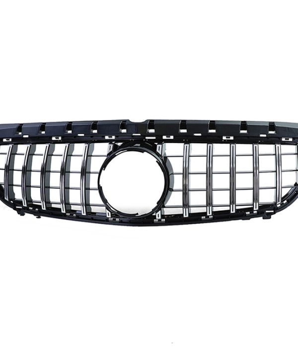 Alternative view of Μάσκα Για Mercedes-Benz B-Class W246 14-18 GT Amg Panamericana Look Μαύρο/Χρώμιο 1 Τεμάχιο