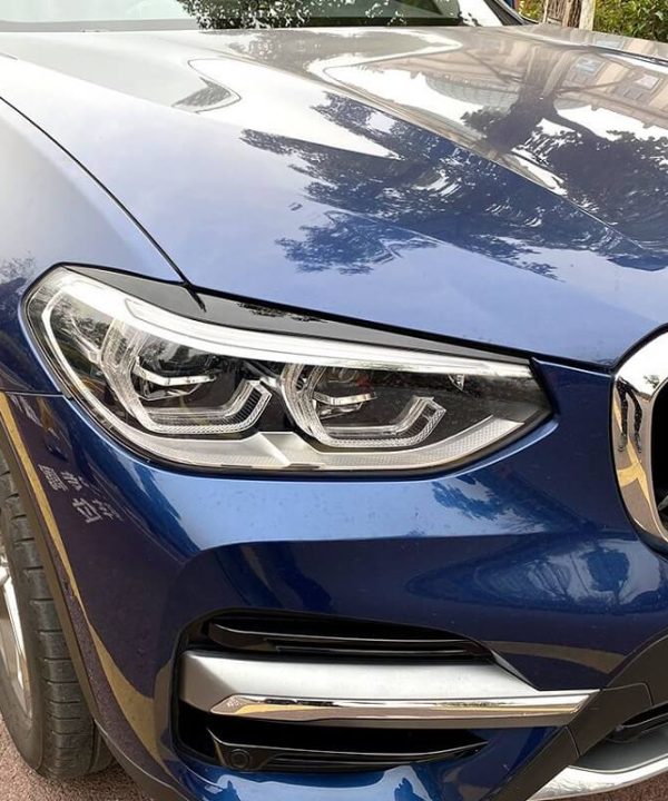 Alternative view of Φρυδάκια Μπροστινών Φαναριών Για Bmw X3 G01 & X4 G02 2018+ Βαμμένα Μάυρο Γυαλιστερό Χρώμα 2 Τεμάχια