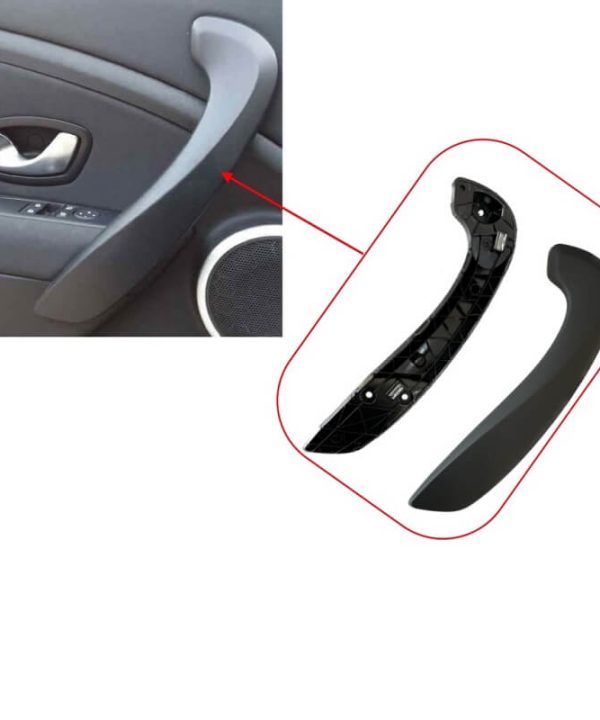 Kimpiris - Χειρολαβές Πόρτας Εσωτερικές Για Renault Megane 3 09-17 / Fluence 09-15 Εμπρός Αριστερά & Δεξιά Σετ 4 Τεμαχίων Μαύρο