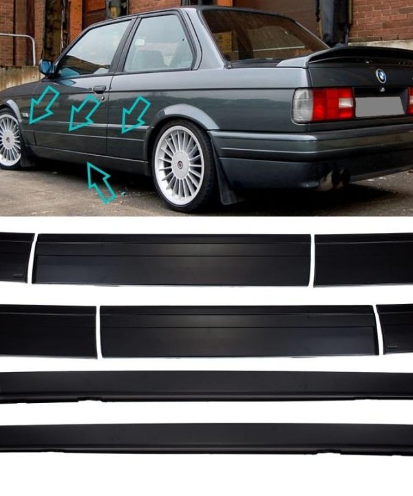 Alternative view of Πλαινά Μασπιέ & Τριμ Πόρτας Σετ Για Bmw 3 E30 82-94 2D M-Technik 2 Από Abs Πλαστικό 8 Τεμάχια