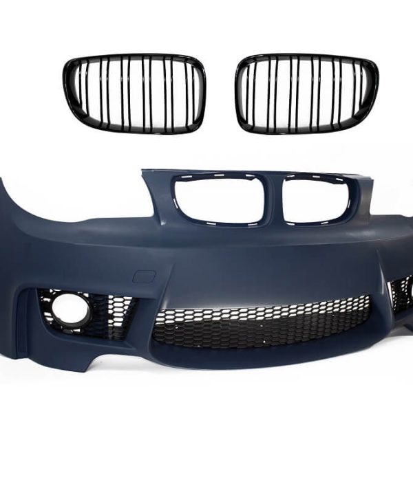 Alternative view of Μπροστινός Προφυλακτήρας Για Bmw 1 E81/82/87/88 04-11 1M Look Με Καρδιές Μάσκας M4 Look