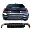 Kimpiris - Diffuser Πίσω Προφυλακτήρα Για Bmw 5 G30/G31 17+ M-Packet Γυαλιστερό Μαύρο Με 2 Διπλές Τρύπες Εξάτμισης Αριστερά & Δεξιά Από Abs Πλαστικό 1 Τεμάχιο
