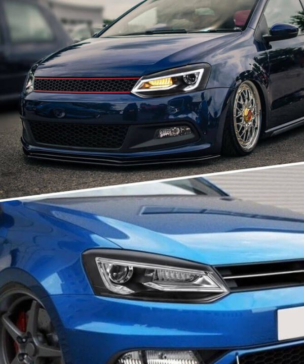 Alternative view of Μπροστινά Φανάρια Set Για Vw Polo 6R/6C 09-17 DRL Tube & Dynamic Φλας H7 Με Μοτέρ V-Land