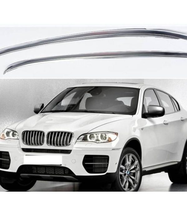 Kimpiris - Μπάρες Οροφής Railing Για BMW X6 E71 2008-2015 Flush-Rails Αλουμινίου Ασημί 2 Τεμάχια