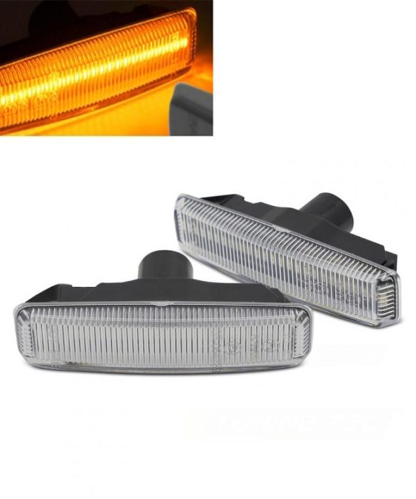 Kimpiris - Πλαϊνά Φλας Φτερού Για Bmw 5 E39 Sedan 95-03 Dynamic Led White 2 Τεμάχια