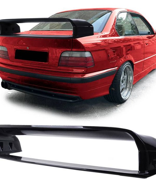 Kimpiris - Αεροτομή Πορτ Παγκάζ Για Bmw 3 E36 90-99 Sedan / Coupe M3 GT-Look XL Με Αποστάτες Μαύρη Γυαλιστερή Από Abs Πλαστικό 4 Τεμάχια