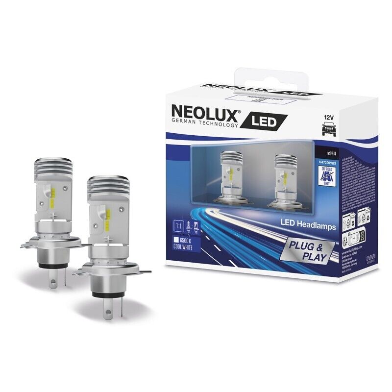Kimpiris - Λάμπες Led H4 P43T Neolux By Osram 12V 10W 6500k 2 Τεμάχια