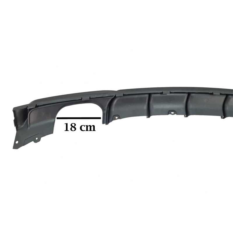 Diffuser Πίσω Προφυλακτήρα Για Bmw 3 F30/F31 11-19 M-Packet Μαύρο Ματ Με 2 Διπλές Τρύπες Εξάτμισης Αριστερά & Δεξιά Από Abs Πλαστικό 1 Τεμάχιο - Image 4