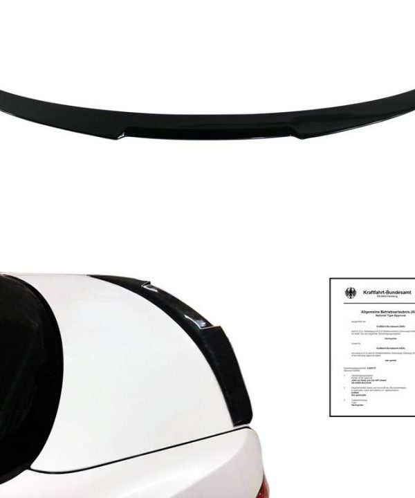 Kimpiris - Αεροτομή Πορτ Παγκάζ Για Bmw 3 E92 05-11 M4 Look Lipspoiler Από Abs Πλαστικό Μάυρη Γυαλιστερή