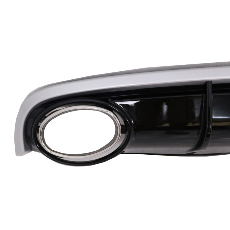 Diffuser Πίσω Προφυλακτήρα Για Audi A7 4G 10-14 RS7 Look Για Απλό Προφυλακτήρα Με Μπούκες Από Abs Πλαστικό - Image 4