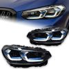 Kimpiris - Μπροστινά Φανάρια Set Για Bmw Χ3 G01 / G08 18-22 Led Laser Style Μαύρα Carner